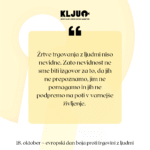 18. oktober – evropski dan boja proti trgovini z ljudmi